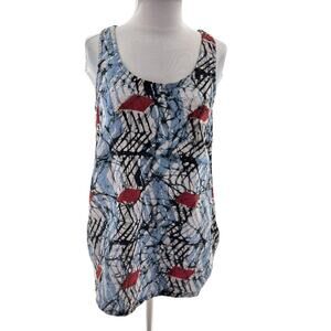 Osei Duro linen abstract print tank top sz S